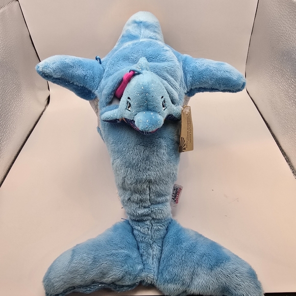 Girl Scout Cookie Rewards Coral The Dolphin 17" with Mini Plush Dangler 2023. - Picture 8 of 11